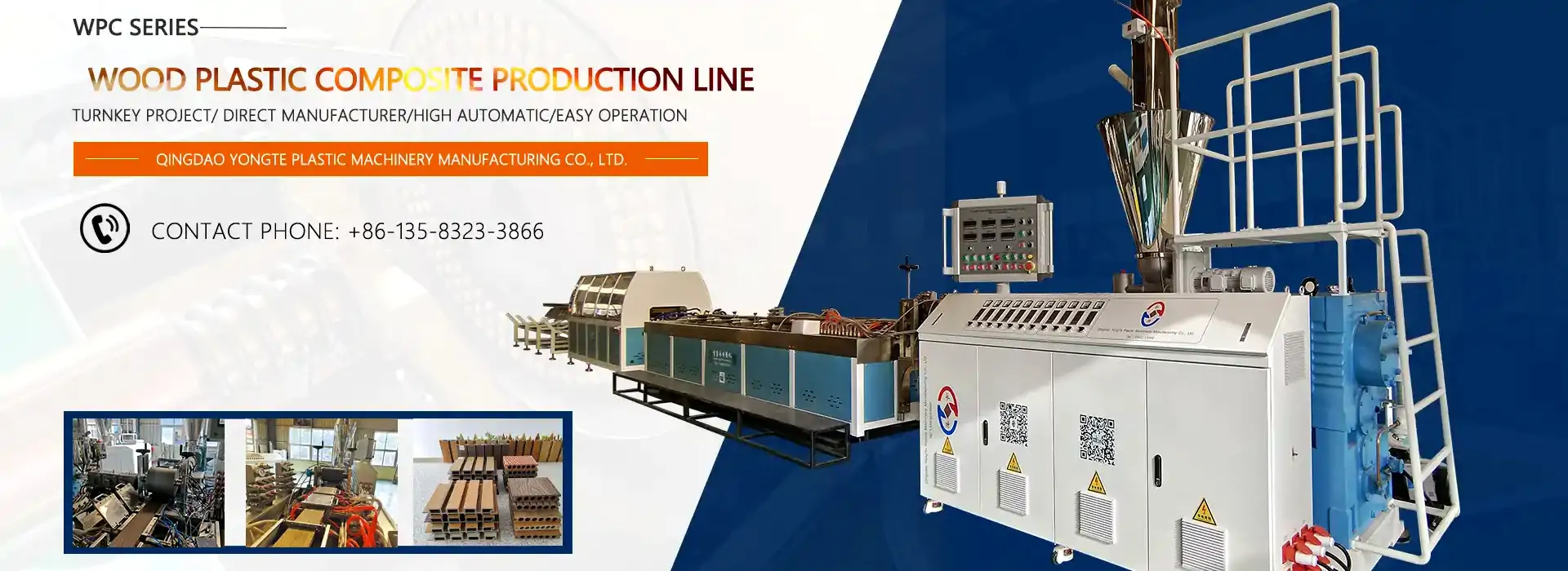 Fabricante de máquinas de plástico para madeira