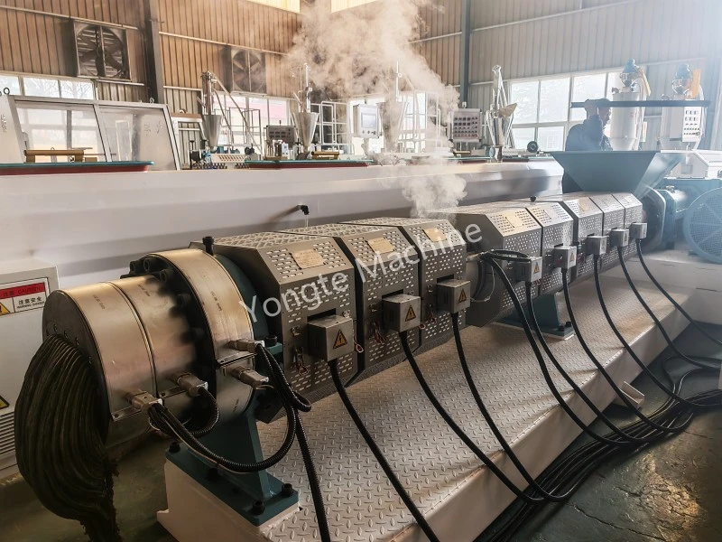 Pedido de extrusora de parafuso duplo paralelo para reciclagem de resíduos de filmes na África