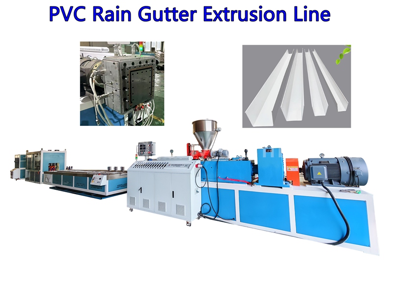 Máquina de extrusão de calhas de chuva de PVC