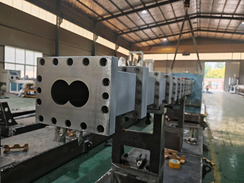 Máquina de granulação WPC em produção para o mercado europeu