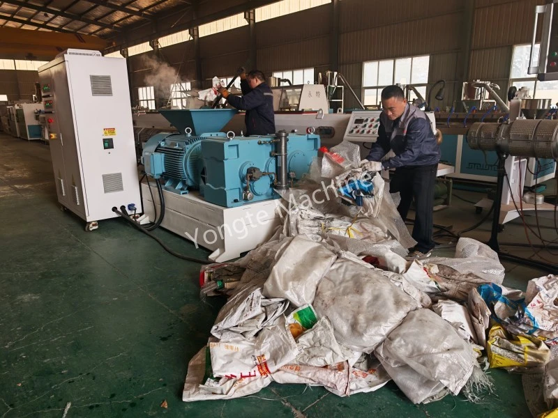 Parallel Twin-Screw Extruder for Plastic Film Recycling