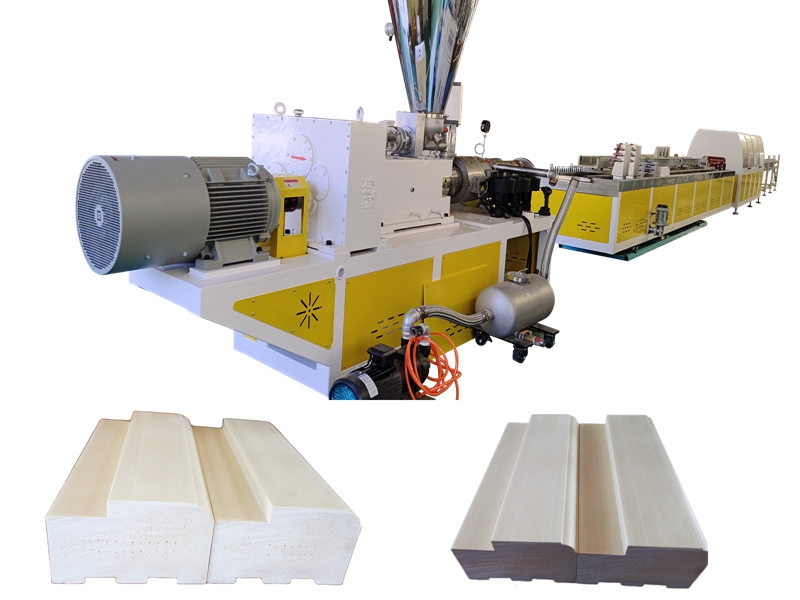 Máquina de fazer perfil de porta sólida com espuma de pvc wpc