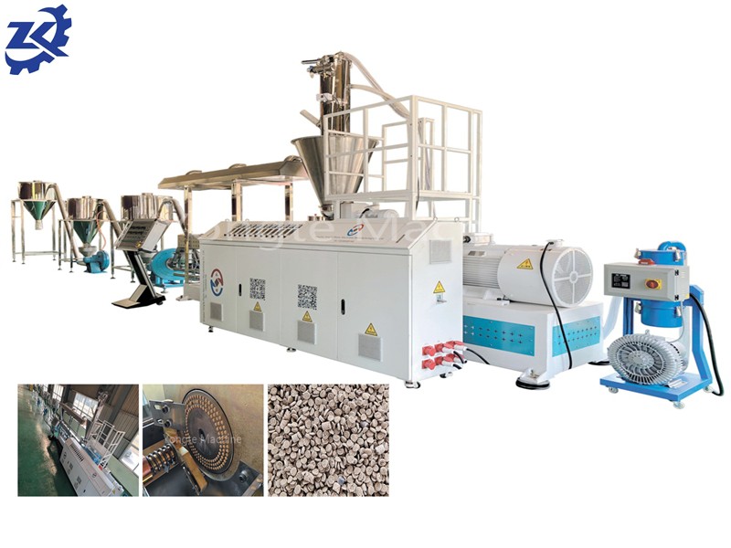 Máquina de granulação WPC para composição de madeira e polímero
